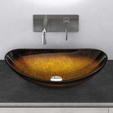 glasvilla Waschbecken Glas Aufsatzwaschbecken Glaswaschbecken Handwaschbecken Waschschale Oval