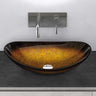 glasvilla Waschbecken Glas Aufsatzwaschbecken Glaswaschbecken Handwaschbecken Waschschale Oval