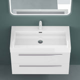 glasvilla Badmöbel-Set Waschbeckenunterschrank Waschtisch mit Unterschrank inkl. Mineralguss-Waschbecken Quadratto