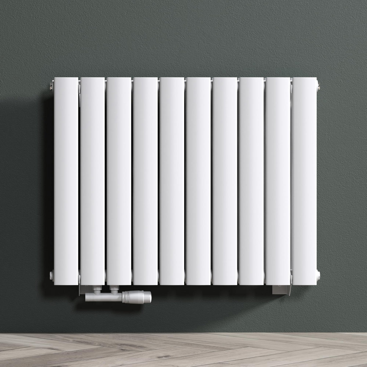 radiateur de salle de bain glasvilla à raccordement central plat et à raccordement latéral radiateur à panneau chauffage de salle de bain monocouche en acier FV