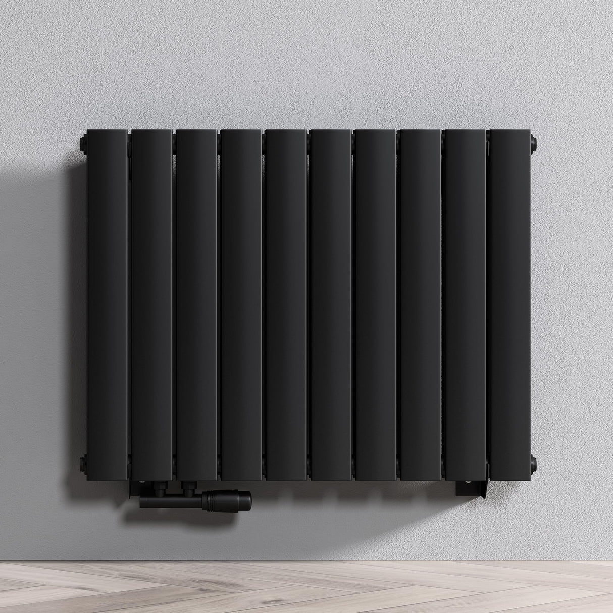 radiateur de salle de bain glasvilla à raccordement central plat et à raccordement latéral radiateur à panneau chauffage de salle de bain monocouche en acier FV