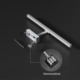 Lampe de salle de bain LED pour miroir Glasvilla | Lampe miroir, lampe de salle de bain 4000K | 9 W rotatif à 180° d'une beauté radieuse 
