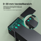 glasvilla Schiebetür für dusche, Nischentür 3-teilig Duschtür Duschakbine Duschabtrennung, 8mm Sicherheitsglas mit Nanobeschichtung, Soft-Close-System Teramo70K