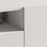 Meuble TV Glasvilla Meuble TV 3 portes avec fermeture amortie Meuble bas mural Table TV pour salon Fernsehschrank03