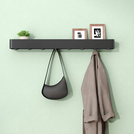 glasvilla Étagère de douche à percer ou à coller, Étagère de douche avec crochets, Étagère murale de salle de bain, Organisateur de salle de bain Reglo-05