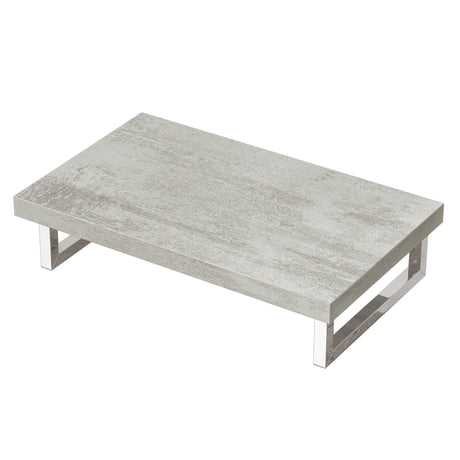 Support de lavabo Glasvilla avec support de console en acier inoxydable et support de lavabo anthracite brossé
