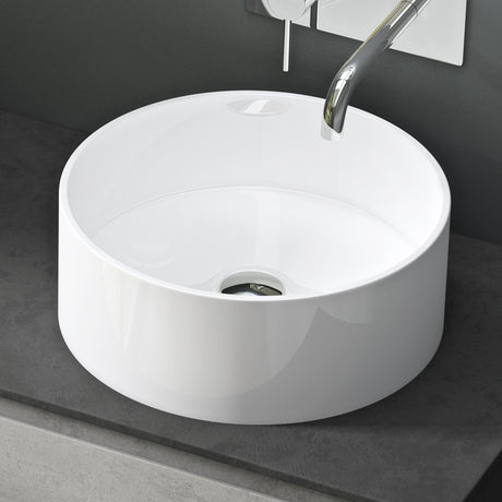 Glasvilla Lavabo Cuadrado para Encimera 40x40x15 cm, Mineralguss, Modelo Col804