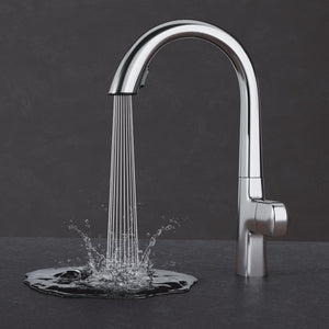 glasvilla Wasserhahn Küche Spültischarmatur Küchenarmatur Mischbatterie mit Einhebelmischer 360° Schwenkbar Küchenwasserhahn aus Messing MS-8095