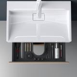 glasvilla Badmöbel-Set Waschbeckenunterschrank Verona mit 2-Schubladen inkl. Waschbecken und Ablaufgarnitur