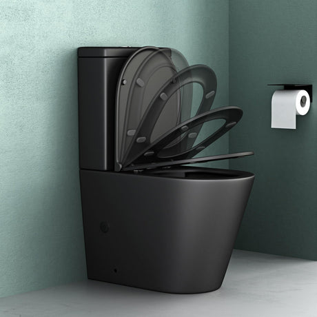 glasvilla Toilettes sur Pied en Céramique WC sans Bride 36x63x82 cm WC sur Pied avec Réservoir Stand108T