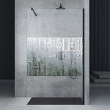 glasvilla Duschwand für Dusche Duschabtrennung Walk-In ESG-Sicherheitsglas 10mm NANO Glas BRAM1&BRAM3 Bremen2 Schwarz