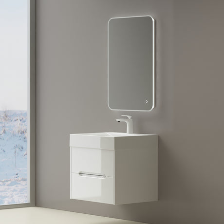 glasvilla Badmöbel-Set  Badezimmermöbel Waschbeckenunterschrank mit Softclose Schubladen inkl. Mineralguss Waschbecken Yoga