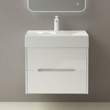 glasvilla Badmöbel-Set  Badezimmermöbel Waschbeckenunterschrank mit Softclose Schubladen inkl. Mineralguss Waschbecken Yoga