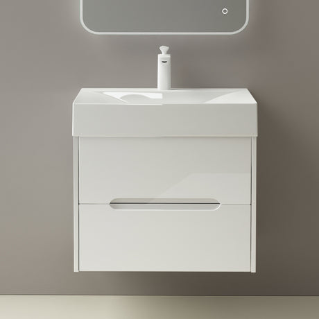 glasvilla Badmöbel-Set  Badezimmermöbel Waschbeckenunterschrank mit Softclose Schubladen inkl. Mineralguss Waschbecken Yoga