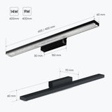 Lampe de salle de bain LED pour miroir Glasvilla | Lampe miroir, lampe de salle de bain 6000K | Applique murale LED 14W