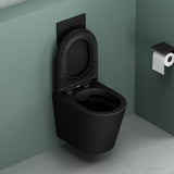 glasvilla Spülrandlos Wand WC Hänge WC Spülrandloses Toilette Softclose WC-Sitz Aachen108