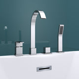 Baignoire îlot rectangulaire en acrylique sanitaire Glasvilla avec accessoires, baignoire sur pied Vicenza601