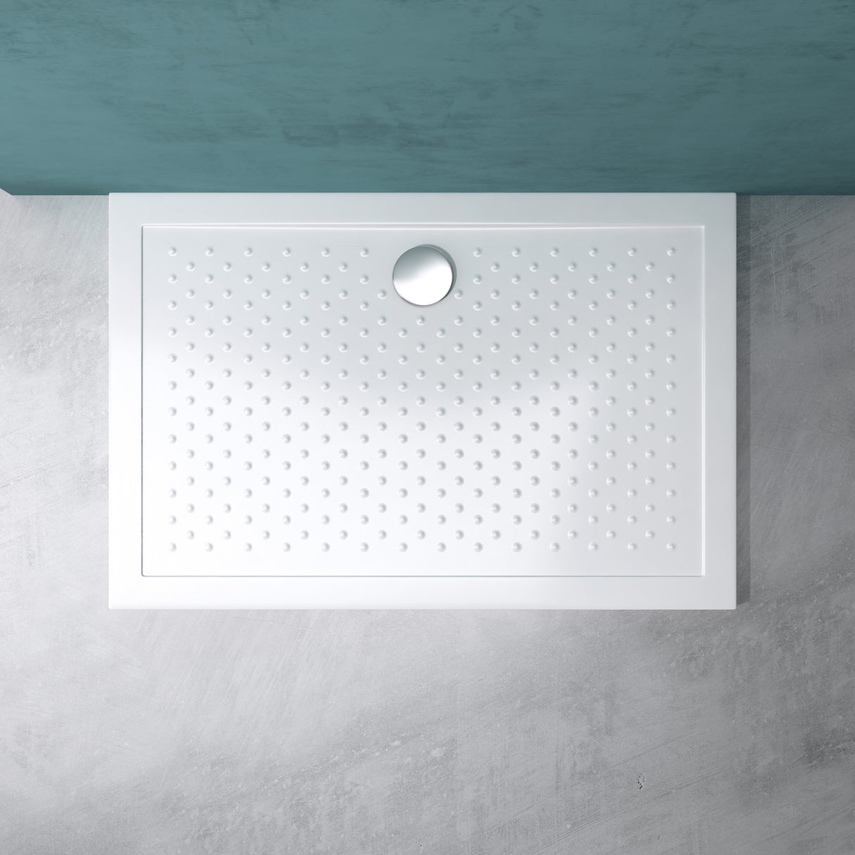 Receveur de douche antidérapant en acrylique de haute qualité, rectangulaire, 70-140 cm, Lucia