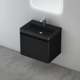 Ensemble de meubles de salle de bain Glasvilla avec meuble sous-vasque et tiroirs à fermeture amortie, y compris lavabo en fonte minérale Ancona 