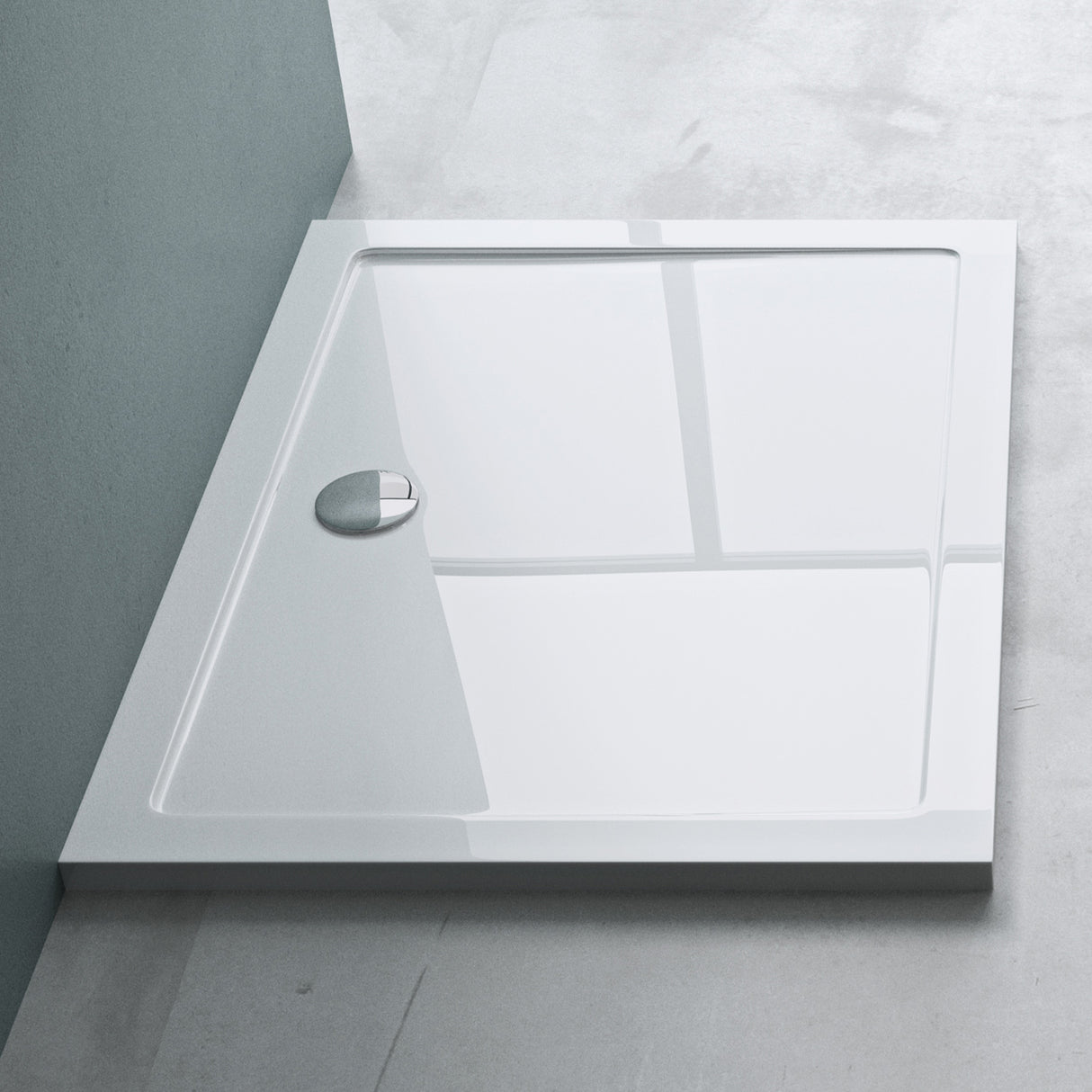 Receveur de douche glasvilla en acrylique de haute qualité, rectangulaire 90-160 cm Faro