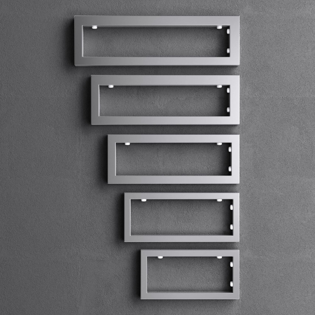 glasvilla Design Wandkonsole aus Edelstahl Waschtisch Halterung 2 Stück WH01
