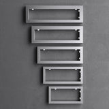 glasvilla Design Wandkonsole aus Edelstahl Waschtisch Halterung 2 Stück WH01