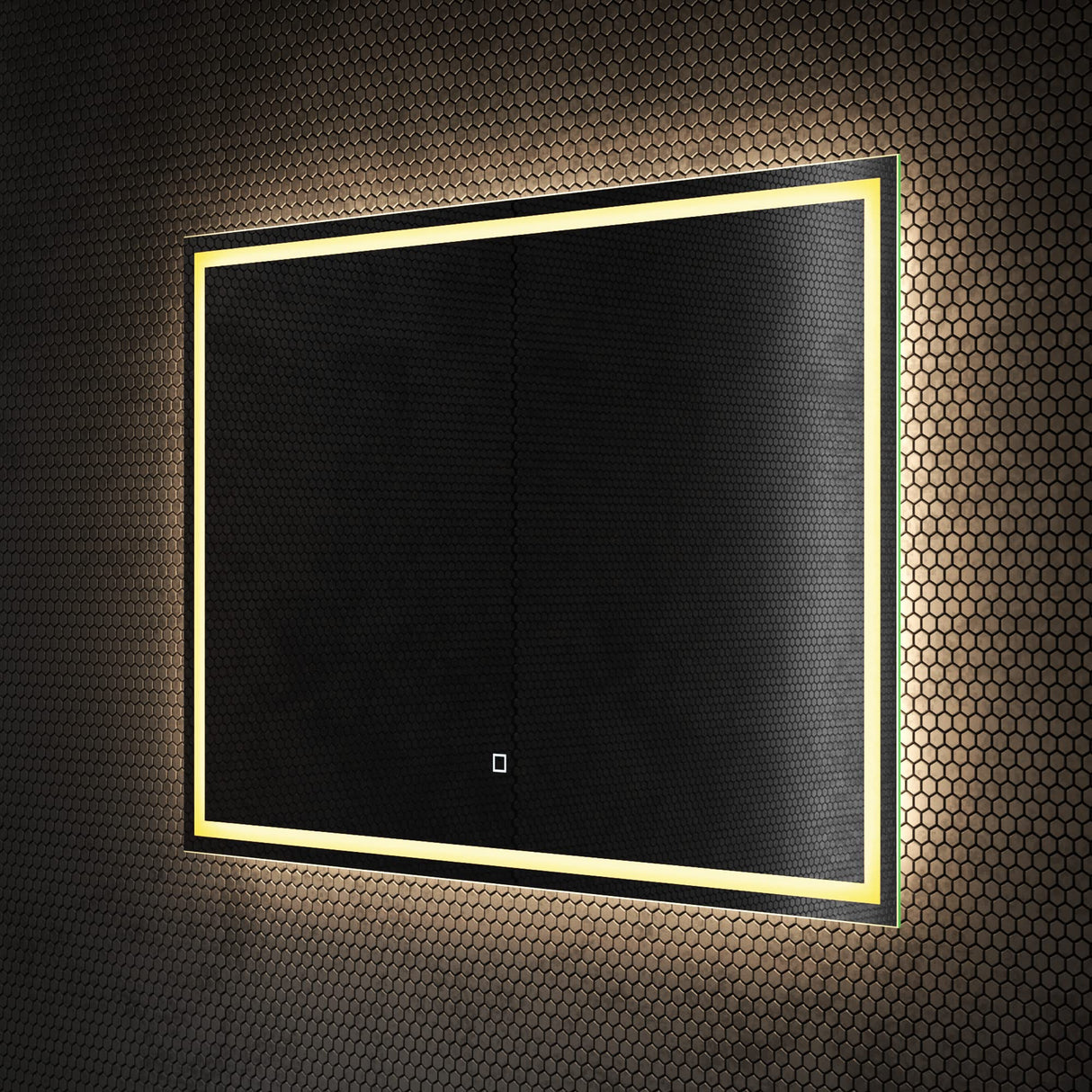 Miroir mural de salle de bain Glasvilla, miroir de salle de bain LED avec interrupteur tactile, revêtement antibuée [Classe énergétique F] 02