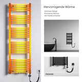 Radiateur de salle de bain Glasvilla Sèche-serviettes électrique pour électricité, raccordement latéral, radiateur tubulaire chauffage salle de bain RHE avec élément chauffant 02