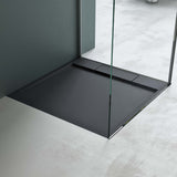 Receveur de douche en verre Villa Receveur de douche en fonte minérale Receveur carré en fonte minérale Geoma04