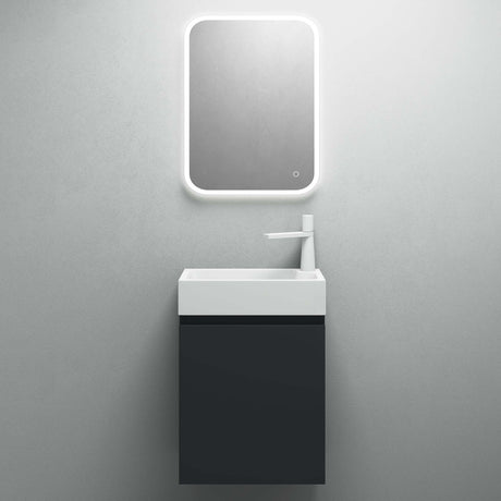 Ensemble de meubles de salle de bain Glasvilla Meubles de salle de bain composés d'un lavabo blanc et d'un meuble sous-vasque LTH : 46x26x63cm Pisa02