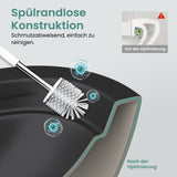 glasvilla Sanitari Bagno Sospeso in Ceramica WC Sospeso senza Brida con Chiusura di Soft Close