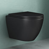 glasvilla Sanitari Bagno Sospeso in Ceramica WC Sospeso senza Brida con Chiusura di Soft Close