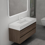 glasvilla Ensemble de Meubles de Salle de Bain | Meuble Sous-Vasque 120x48x63 cm avec 2 Tiroirs | Meuble avec Vasque Deep