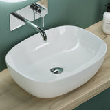 glasvilla Aufsatzwaschbecken Waschschale Waschbecken aus Keramik mit Nano-Beschichtung/Lotus-Effekt Brüssel104