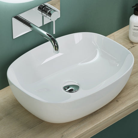 glasvilla Aufsatzwaschbecken Waschschale Waschbecken aus Keramik mit Nano-Beschichtung/Lotus-Effekt Brüssel104