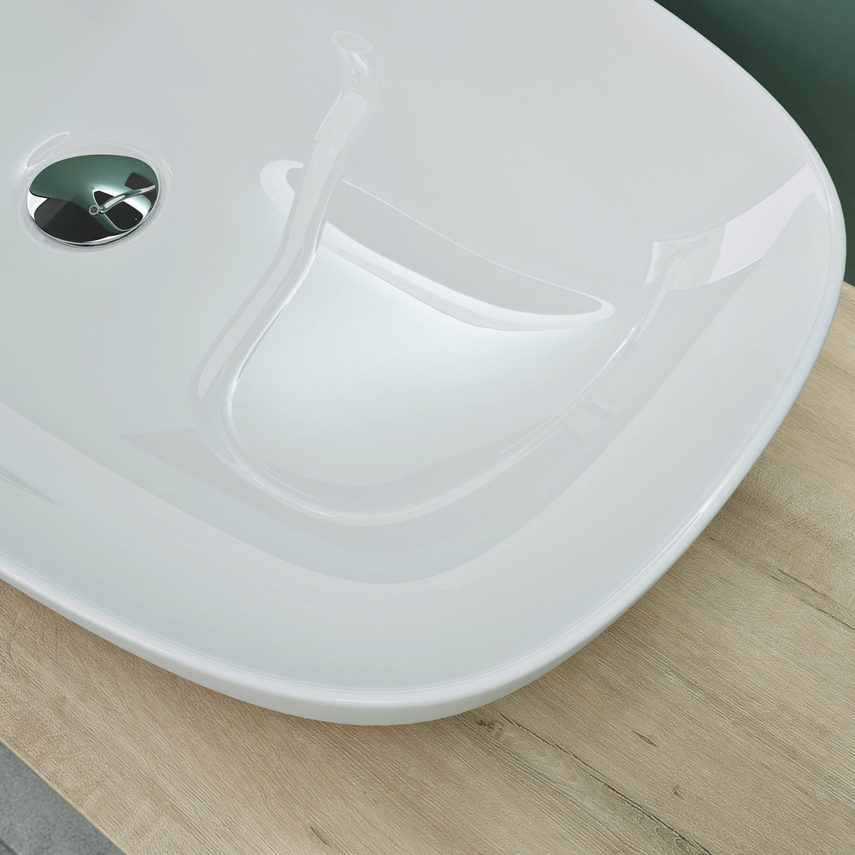 glasvilla Aufsatzwaschbecken Waschschale Waschbecken aus Keramik mit Nano-Beschichtung/Lotus-Effekt Brüssel104
