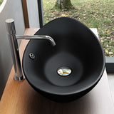 glasvilla Waschbecken Aufsatzwaschbecken Oval aus Keramik 59x38cm Waschschale Waschtisch mit Nano-Beschichtung Brüssel818