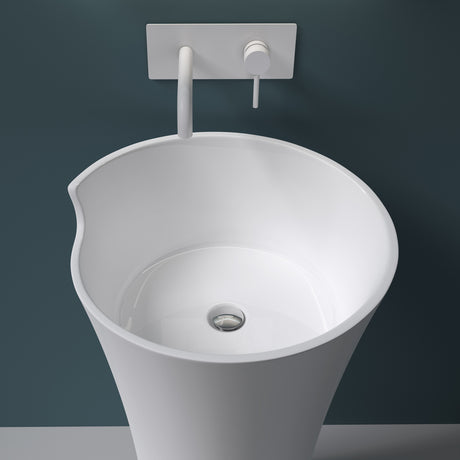 glasvilla Design Standwaschbecken freistehend Col30 aus Mineralguss Waschtisch