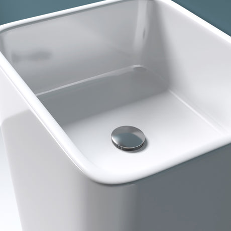 glasvilla Design Standwaschbecken freistehend Col31 aus Mineralguss Waschtisch BTH: 40x35x82cm