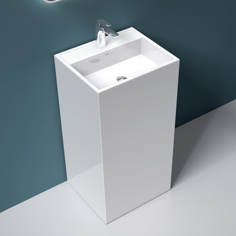 glasvilla Design Standwaschbecken freistehend Col34 aus Mineralguss Waschtisch