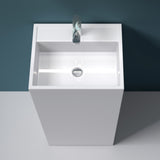 glasvilla Design Standwaschbecken freistehend Col34 aus Mineralguss Waschtisch