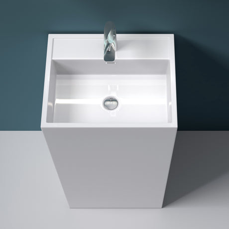 glasvilla Design Standwaschbecken freistehend Col34 aus Mineralguss Waschtisch