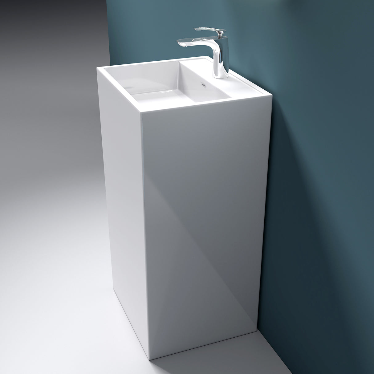 glasvilla Design Standwaschbecken freistehend Col34 aus Mineralguss Waschtisch