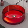 Lavabo Sobre Encimera Glasvilla Coloria01  Resina Translúcida Redonda (40 cm)