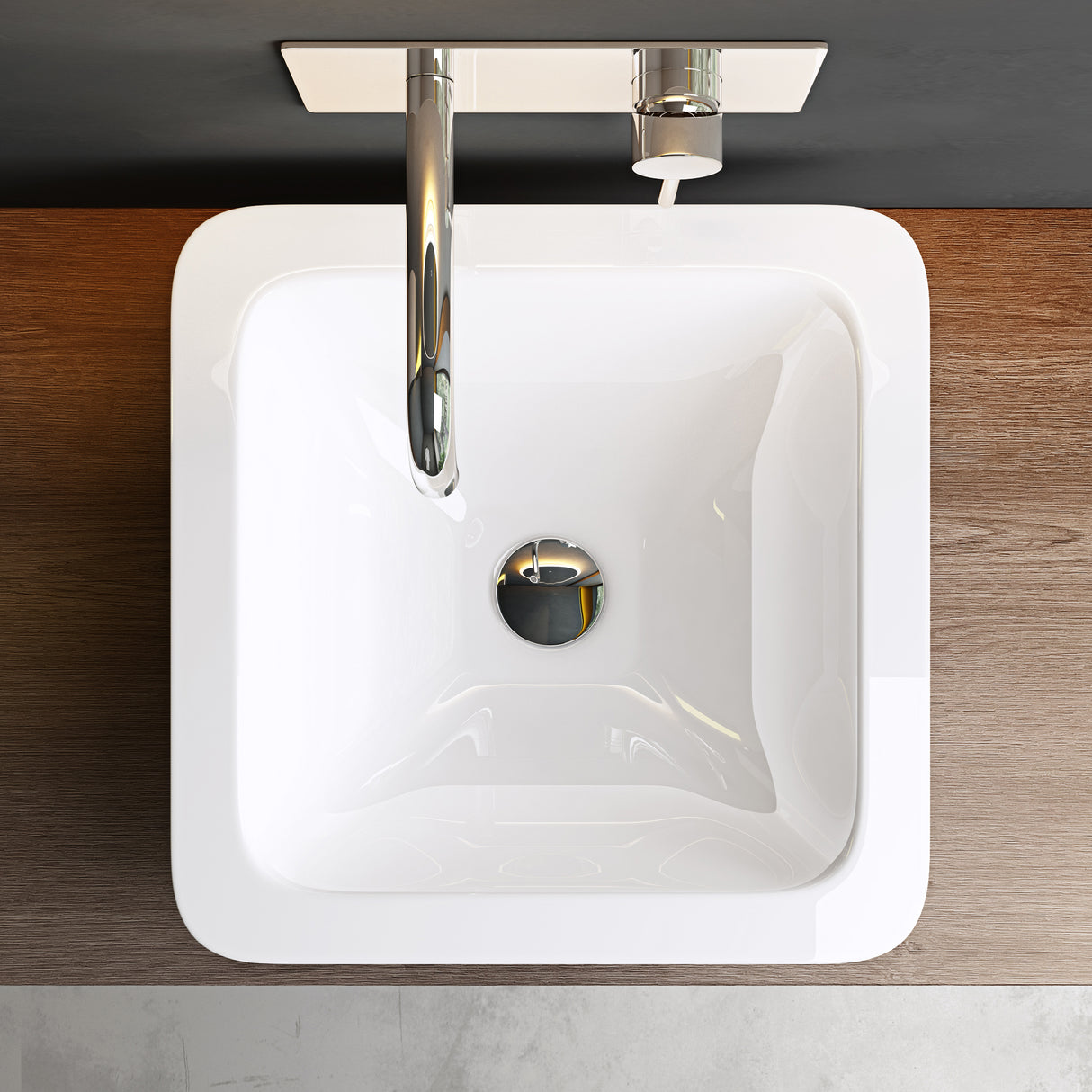 glasvilla Aufsatzwaschbecken Col803 Waschschale Waschtisch Waschbecken Gussmarmor ohne Armaturenloch