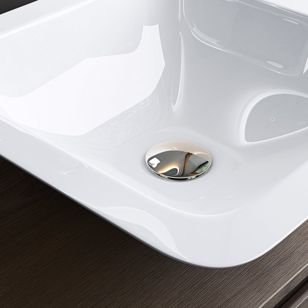 glasvilla Aufsatzwaschbecken Col803 Waschschale Waschtisch Waschbecken Gussmarmor ohne Armaturenloch