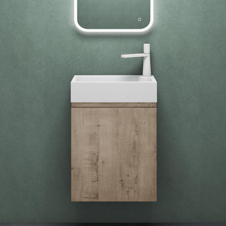 Ensemble de meubles de salle de bain Glasvilla Meubles de salle de bain composés d'un lavabo blanc et d'un meuble sous-vasque LTH : 46x26x63cm Pisa02