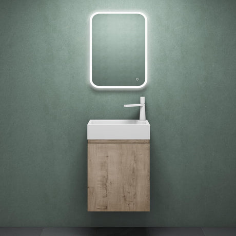 Ensemble de meubles de salle de bain Glasvilla Meubles de salle de bain composés d'un lavabo blanc et d'un meuble sous-vasque LTH : 46x26x63cm Pisa02