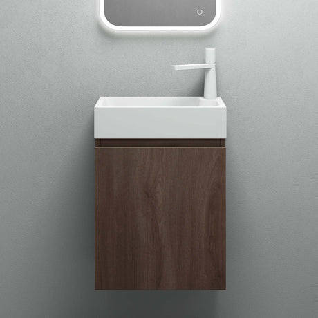 Ensemble de meubles de salle de bain Glasvilla Meubles de salle de bain composés d'un lavabo blanc et d'un meuble sous-vasque LTH : 46x26x63cm Pisa02