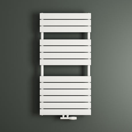 radiateur de salle de bain glasvilla raccordement latéral plat et raccordement central radiateur panneau chauffe-serviettes horizontal chauffage de salle de bain FH 